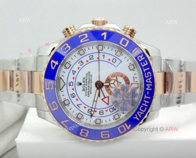 New Upgraded Rolex Yacht-Master ll Watch Benz Hand Two Tone Rose Gold 44mm
